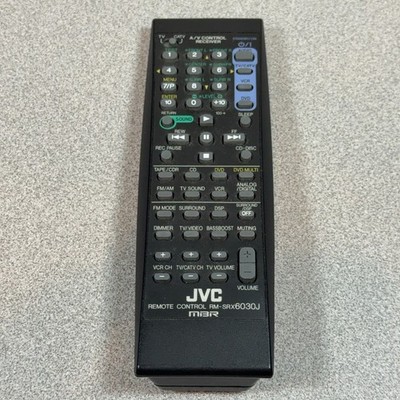 JVC RM-SRX6030J AV Remote Control TESTED Genuine OEM