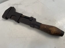 Antique Monkey Wrench 10" Good Action, Steel, & Wood Tool Brand Unreadable To Me