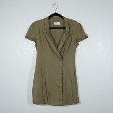 Urban Outfitters Olive Green Clementine Collared Dress Medium