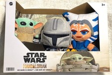 Mattel Star Wars Mandalorian Plush 3 Pack Grogu Ahsoka Tano NEW 194735050079