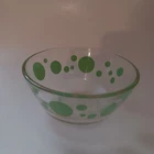 Vintage Green Polka Dot Pyrex Bowl 5 Inch Diameter