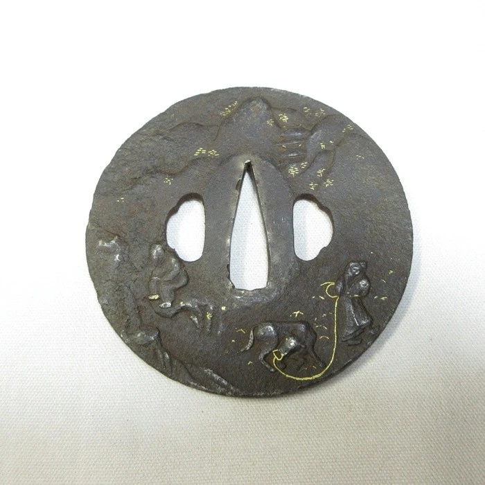 古董日本刀镡| eBay