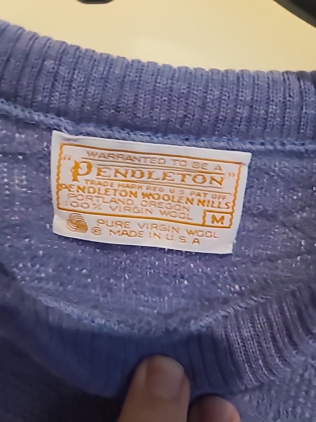 Pendleton Vintage Virgin Wool Pullover Sweater Ve… - image 3