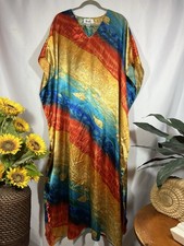 Winlar Caftan Kaftan Dress Vintage Shimmery Beach One Size