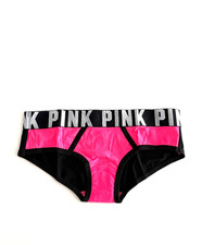 Victoria's Secret PINK Logo Hipster Panty Neon Pink