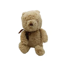 Disney Baby 12.5” Classic Winnie The Pooh Plush Curly Swirl Fur Stuffed Animal