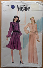 Vogue 7773 70er Jahre Misses Kleid Schnittmus...