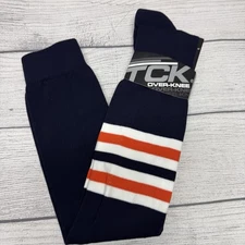 T K Over the Knee Baseball Socks Large Blue NEW
