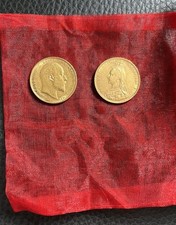 2x British Gold Sovereign Coins – 22K Gold – Victoria 1892 & Edward VII 1906