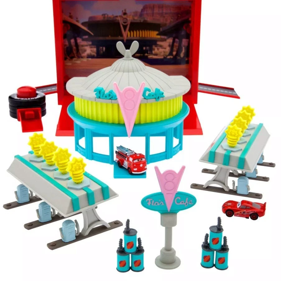 LOT 2 - Disney Cars On-the-Go FLOs CAFE Playset + 5 CAR Radiator Springs🌟NEW🌟 - Image 4 of 4