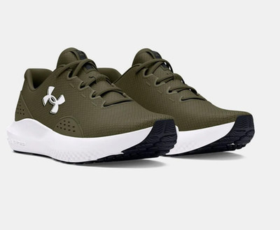 Under Armour 3027000 301 UA Charged Surge 4 Green/White Shoes Sneakers NIB Men
