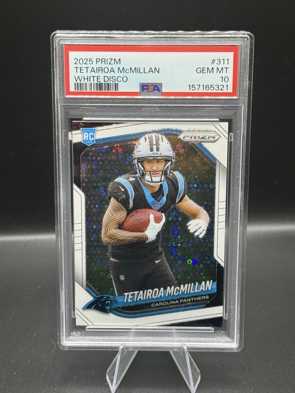 Tetairoa McMillan Panini Prizm #311 White Disco