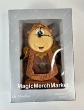 Disney Parks Beauty and the Beast Cogsworth Clock 10" Working Clock Figurine NIB
