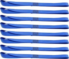 Soft Loop Tie-Down Straps - 8PK 1-1/16 X 18 Inches - 3600LB Breaking Strength, L