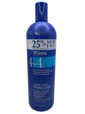 TRESemme 4+4 STYLING GLAZE Super Hold 20 Fl Oz NOS