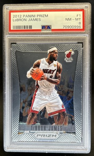 2012-13 Panini Prizm LeBron James #1 Heat PSA 8