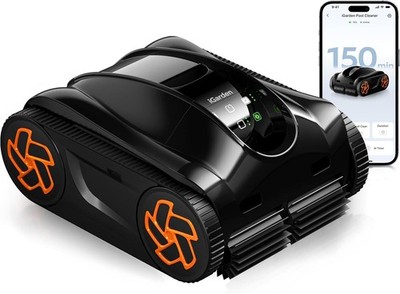 iGarden Pool Cleaner K25, 150Min Cordless Robotic Pool Vacuum for Inground Pools