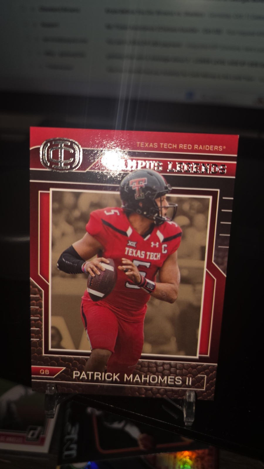 2025 Mahomes Icon Collection - Campus Legends Patrick Mahomes CL-5 Texas Tech