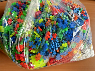 PLUS PLUS ORIGINAL Steckbausteine 3,6 kg Beutel Basic & Neon Farben NEU