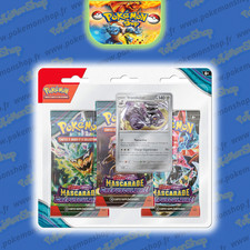 Pokémon Tripack EV06 Mascarade Crépusculaire VROMBOTOR Officiel Fr Neuf