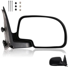 Passenger Right Side View Manual Door Mirror For 1999-2006 Chevy Silverado 1500