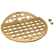 Franklin 1021153 Hinged 5 1/2 in Round Brass Floor Drain Strainer