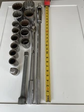 3/4 Inch Drive Sockets With Breaker Bars And Extension, Wayne, indestro, wright