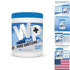 Effective 240 Count Hand Wipes Canister - Moisturizing, Alcohol-Free 
