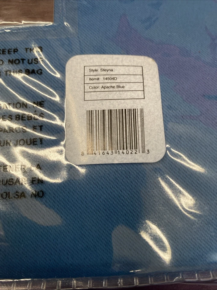 Sartén cortina con ojal forrada estándar apache azul apache 84 pulgadas Duck River Textile Foto 4 de 4