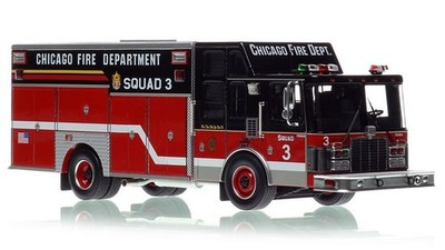 Fire Replicas 1/50 Chicago FD 1996 HME/Saulsbury Squad 3 FR211-3 Chicago Fire TV