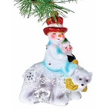 Heartfully Yours Snowbear Glow ornament NIB