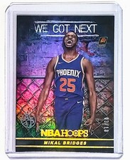 2018-19 Panini NBA Hoops MIKAL BRIDGES ROOKIE We Got Next Gold #ed /10 eBay 1/1