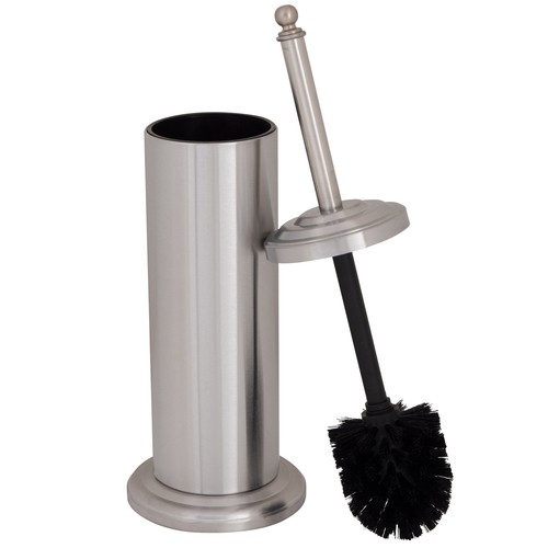 Stainless Steel Trash Can Plunger and Toilet Brush Iron Collection Set New - Picture 6 of 10