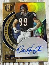 AUTO SER#/99 2023 Panini Gold Standard DAN HAMPTON Golden Oldies CHICAGO BEARS