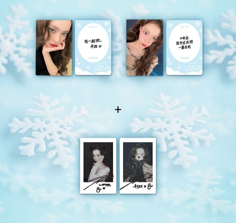 MOEVIR CHINA MAGAZINE x WINTER AESPA PHOTOCARD POLA SET OFFICIAL