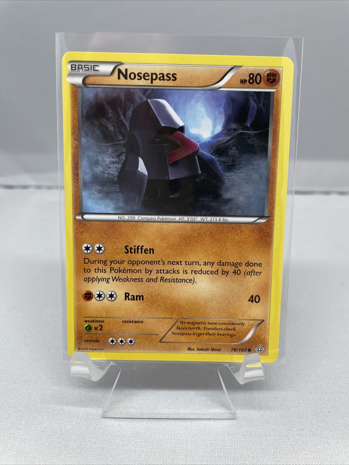 Pokémon TCG Nosepass Primal Clash 78/160 Regular Common