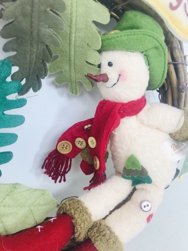 "Corona de Navidad Dan Dee Dandee elección de coleccionista hombre de nieve de 13""" - Imagen 3 de 9