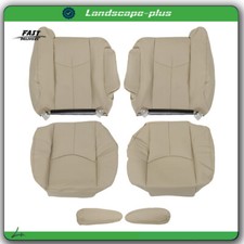 Driver Passenger Leather Seat Cover Tan Fit For 2003-2006 Chevy Tahoe Gmc Yukon Driver Passenger Leather Seat Cover Tan Fit For 2003-2006 Chevy Tahoe Gmc Yukon