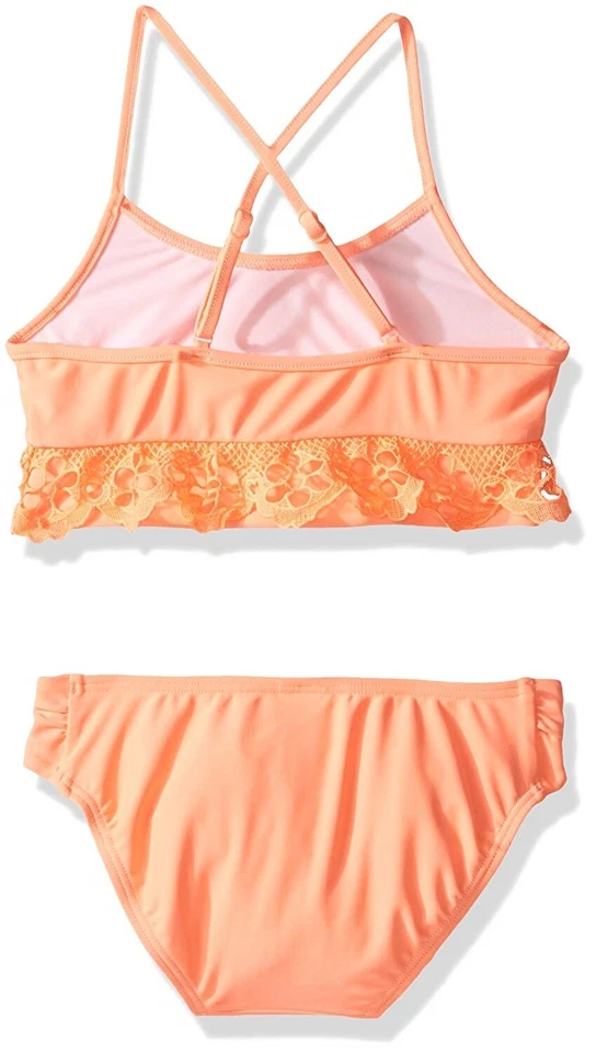 Seafolly 166853 Conjunto de Natación Parte Superior de Verano e Inferior de Bikini Rockmelon Talla 7 para Niñas Foto 2 de 2