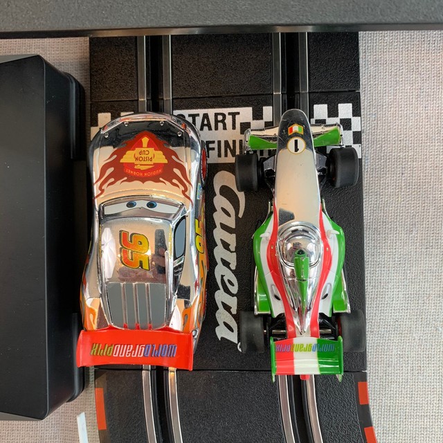 Carrera Disney Pixar Cars 2 Silver Chrome Electric Slot Car Racing