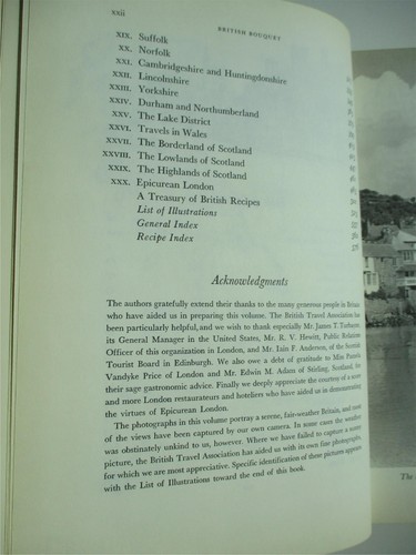 BRITISH BOUQUET An Epicurean Tour of England CHAMBERLAIN Vintage Gourmet 1963 - Picture 8 of 11