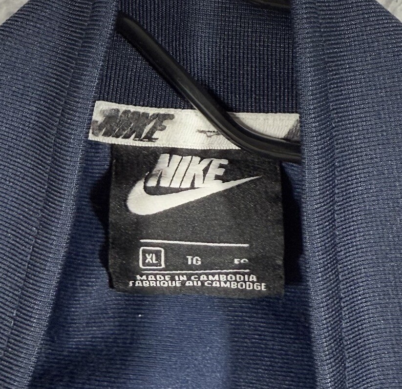 SACAI X NIKE Giacca Nike Track Vintage Uomo XL Blu Full Zip