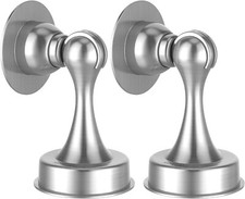 Stainless Steel Magnetic Door Stoppers x 2