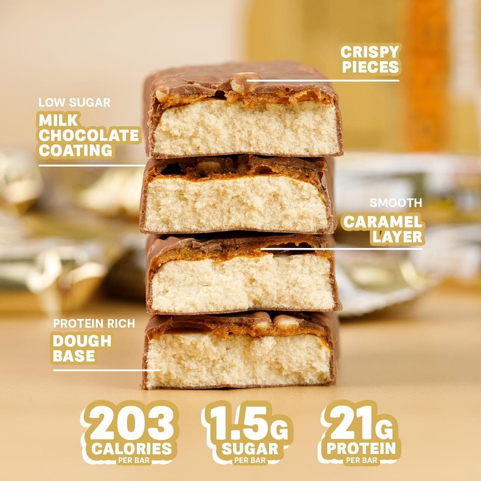 Grenade High Protein, Low Sugar Bar Caramel Chaos, 12 x60 g UK Free