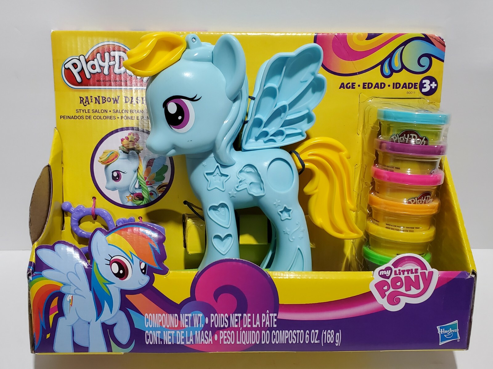 play doh rainbow dash style salon