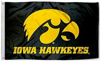 Iowa Hawkeyes Flag 3X5 Banner Stocking Stuffer New USA