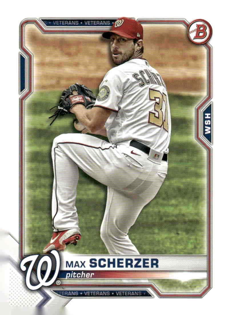 2021 Bowman #39 Max Scherzer