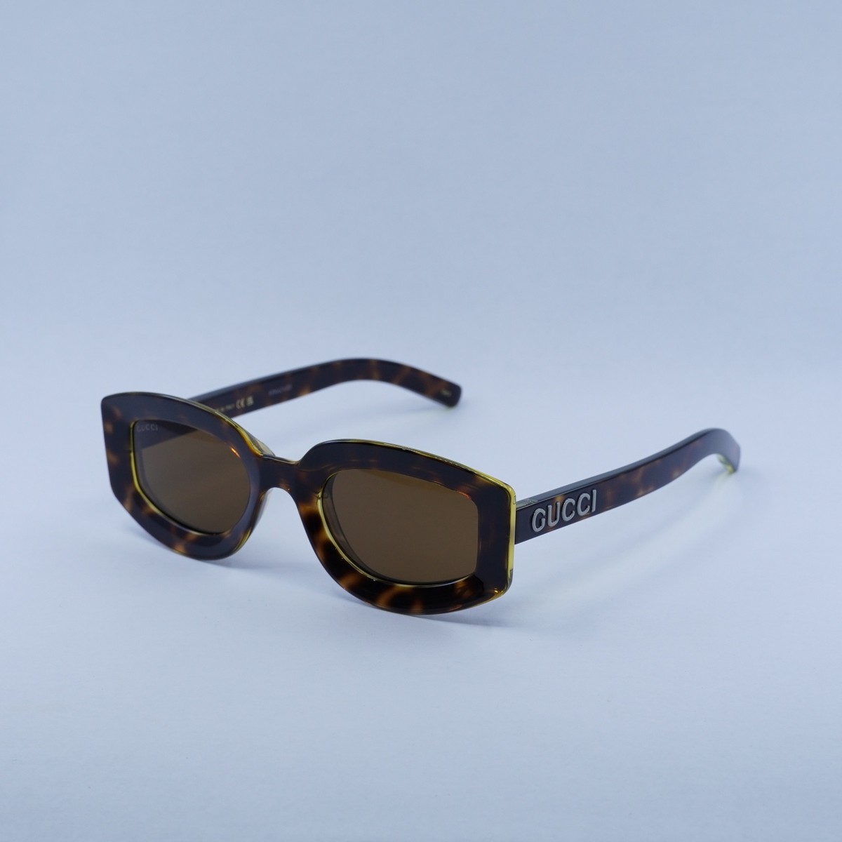 New Gucci Women Havana Brown Sunglasses GG1719S 002 Authentic Gucci GG1714S 002 Havana Brown Cat Eye Sunglasses - eye-oo.com main image 4