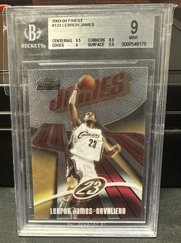 2003-04 Topps Finest - #133 LeBron James /999 (RC)