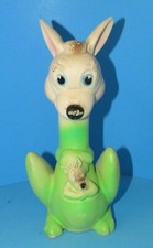 Vtg 1963 Rare Formulette Kangaroo Rubber Squeak Toy Made in the USA 9" L@@K